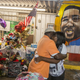 Sandra Sterling (right), Alton Sterling's aunt, visits his memorial on July 7, 2016, in Baton Rouge, La. (Mark Wallheiser/Getty Images)